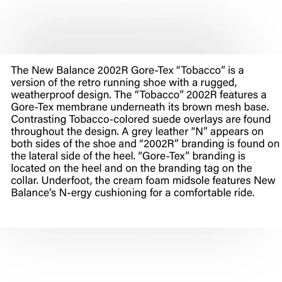 New Balance Men's 2002RX “Tobacco” sneakers; size 11; NWOT - Picture 7 of 16